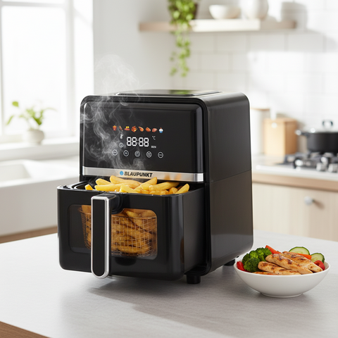 Blaupunkt 5L Digital Air Fryer – 1400W Air Fryer with Viewing Window & 8 Preset Programs