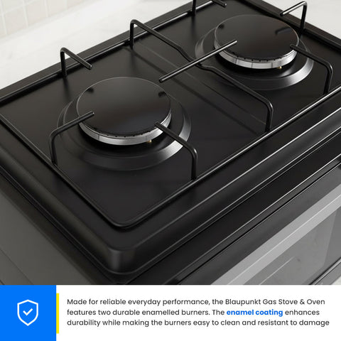 Blaupunkt LPG Gas Stove & Oven – 2 Burner Countertop Gas Cooker