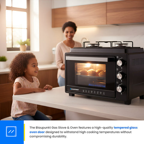 Blaupunkt LPG Gas Stove & Oven – 2 Burner Countertop Gas Cooker