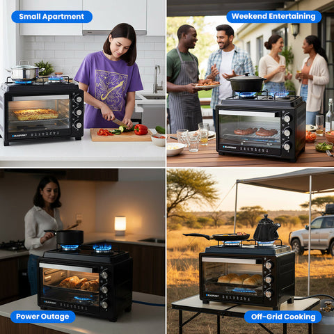 Blaupunkt LPG Gas Stove & Oven – 2 Burner Countertop Gas Cooker