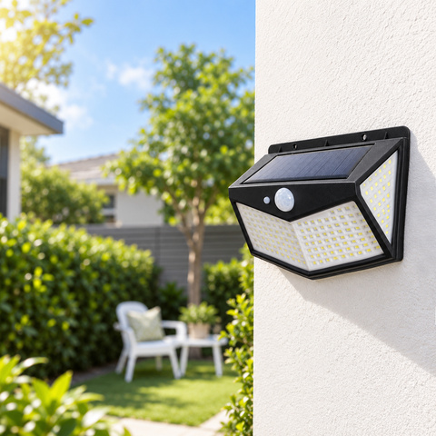 Blaupunkt EcoBright Single Solar Light – 370 Lumen Motion Sensor Solar Security Light