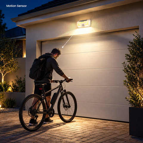 Blaupunkt EcoBright Wall Solar Light – 500 Lumen Motion Sensor Solar Wall Light