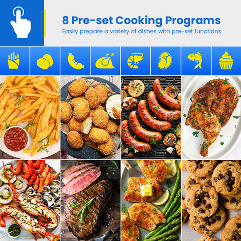 Blaupunkt 5L Digital Air Fryer – 1400W Air Fryer with Viewing Window & 8 Preset Programs
