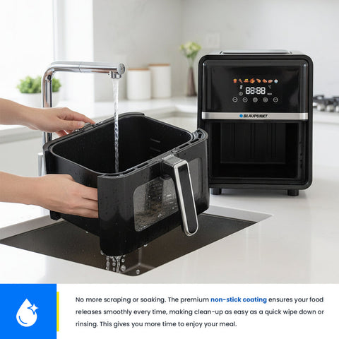Blaupunkt 5L Digital Air Fryer – 1400W Air Fryer with Viewing Window & 8 Preset Programs