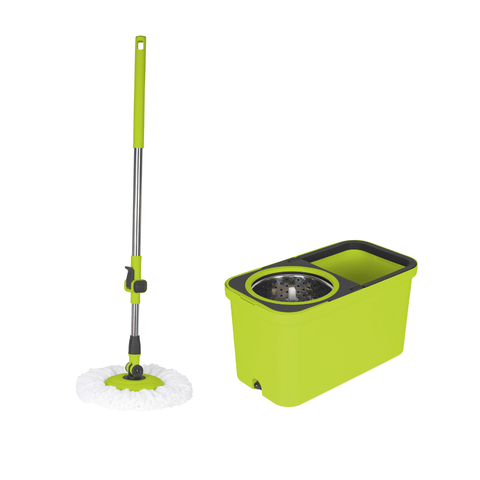 Floormax Top Mop Plus – 360° Spin Mop Cleaning System with Dual-Chamber Bucket