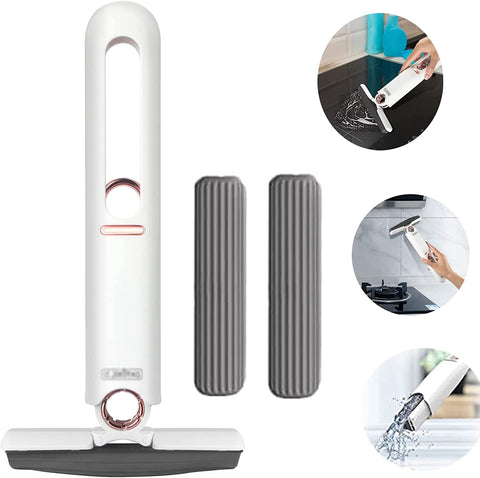Floormax Mini Mop – Portable Wet & Dry Mini Cleaning Mop with Self-Wringing Design
