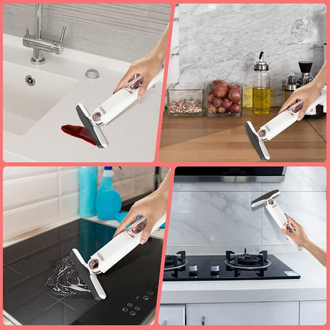 Floormax Mini Mop – Portable Wet & Dry Mini Cleaning Mop with Self-Wringing Design
