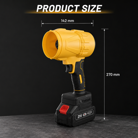 Milex Handheld Cordless Air Blaster 21V – Rechargeable Portable Leaf Blower