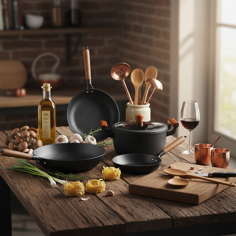 Royal Diamond Cast Iron Cookware Collection