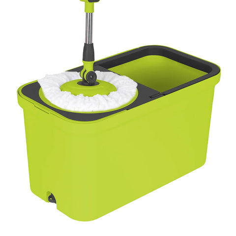 Floormax Top Mop Plus – 360° Spin Mop Cleaning System with Dual-Chamber Bucket