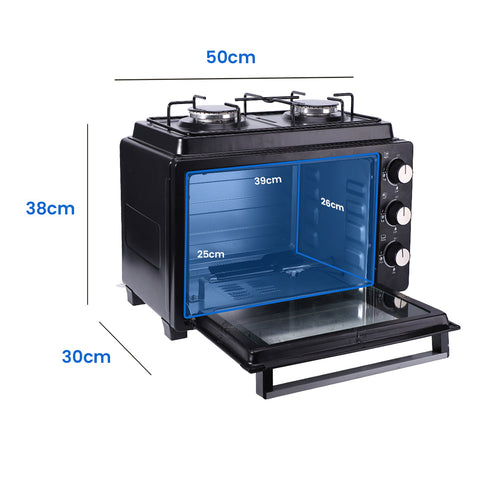Blaupunkt LPG Gas Stove & Oven – 2 Burner Countertop Gas Cooker