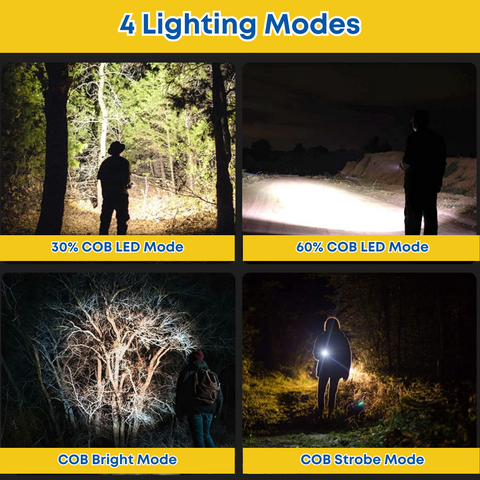 EcoBright Mini COB LED Flashlight - Pack of 2