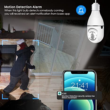 Polartec 360° Home Security Camera – 1080P Wi-Fi Smart Security Camera with Panoramic Viewing