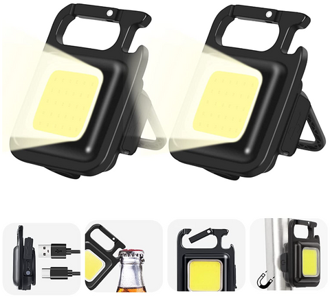 EcoBright Mini COB LED Flashlight - Pack of 2