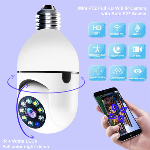 Polartec 360° Home Security Camera – 1080P Wi-Fi Smart Security Camera with Panoramic Viewing